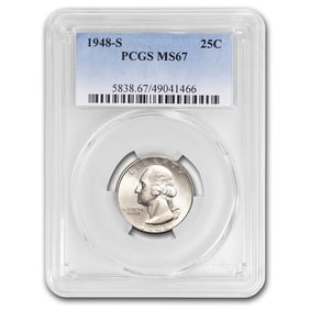 1948-S Washington Quarter MS-67 PCGS