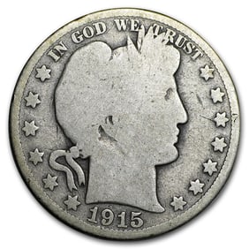 1915 Barber Half Dollar Good