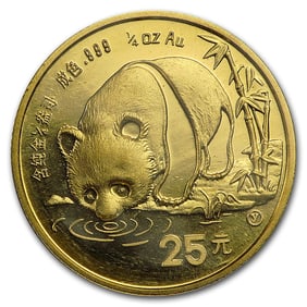 1987-Y China 1/4 oz Gold Panda