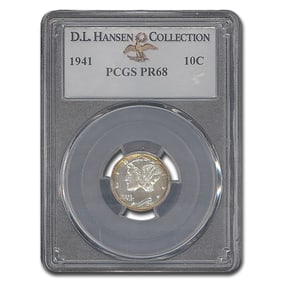1941 Mercury Dime PR-68 PCGS
