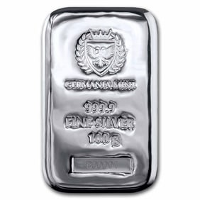 100 gram Silver Bar - Germania