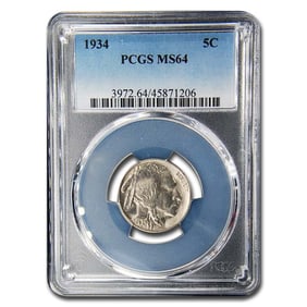 1934 Buffalo Nickel MS-64 PCGS