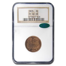 1870 Two Cent Piece PF-66 NGC