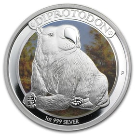 2014 Australia 1 oz Silver Megafauna