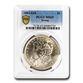 1882-O/S Morgan Dollar MS-65 PCGS (
