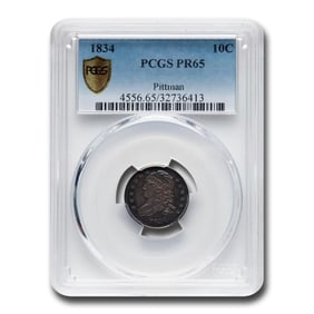 1834 Capped Bust Half Dime PR-65