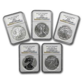 2011 5-Coin American Silver Eagle Set