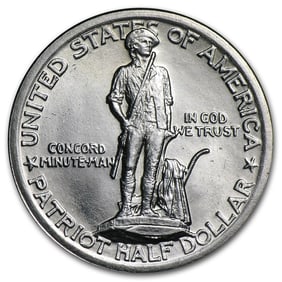 1925 Lexington-Concord Sesquicentennial Half BU