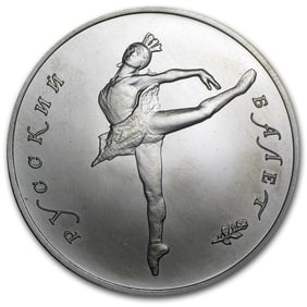 1990 Russia 1 oz Palladium Ballerina