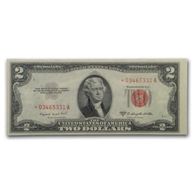 1953-B* $2.00 U.S. Notes Red Seal