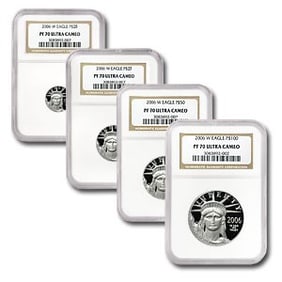 2006-W 4-Coin Proof American Platinum Eagle