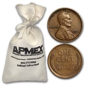 1920-1929 Wheat Cent 5,000-ct Bags (All