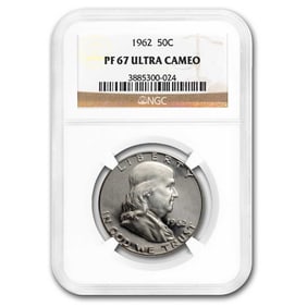 1962 Franklin Half Dollar PF-67 Ultra