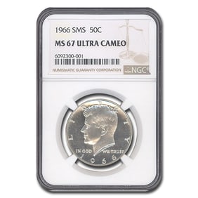 1966 Kennedy Half Dollar MS-67 Ultra