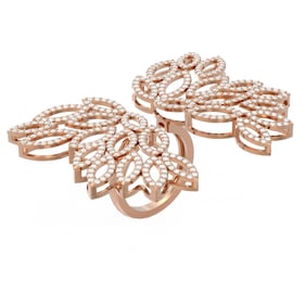 5 ctw Diamond Ring 18K Rose Gold