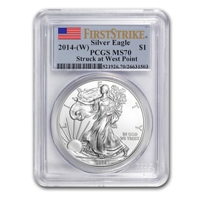 2014 (W) American Silver Eagle MS-70