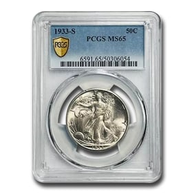 1933-S Walking Liberty Half Dollar MS-65