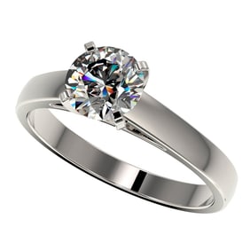1.26 ctw Certified Quality Diamond Engagment Ring 10k White Gold