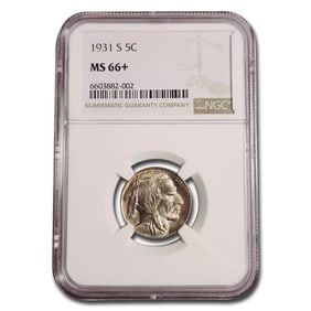 1931-S Buffalo Nickel MS-66+ NGC