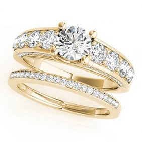 2.75 ctw Certified VS/SI Diamond 2pc Set Wedding 14k Yellow Gold