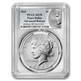 2024 Silver Peace Dollar MS-70 PCGS