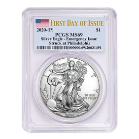 2020 (P) American Silver Eagle MS-69
