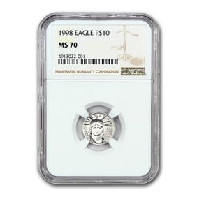 1998 1/10 oz American Platinum Eagle