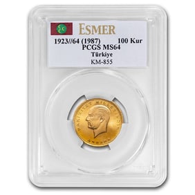 1923/64 (1987) Turkey Gold 100 Kurush