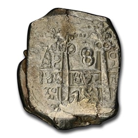1753-P Bolivia Silver 8 Reales Cob