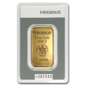 1 oz Gold Bar - Argor-Heraeus