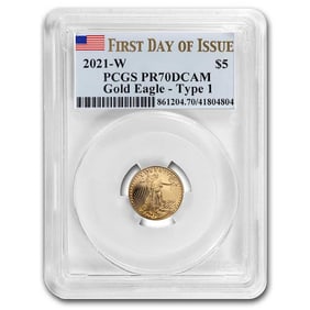 2021-W 1/10 oz Proof Gold Eagle