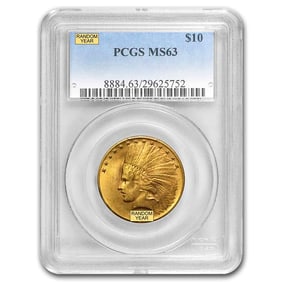$10 Indian Gold Eagle MS-63 PCGS