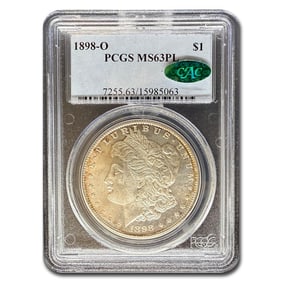 1898-O Morgan Dollar MS-63 PCGS CAC