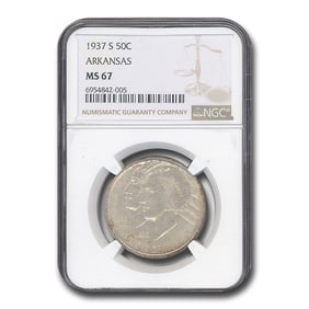 1937-S Arkansas Centennial Commemorative Half Dollar