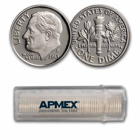 2013-S Roosevelt Dime 50-Coin Roll Proof