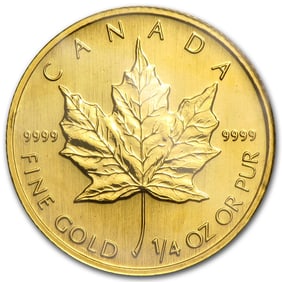 1998 Canada 1/4 oz Gold Maple