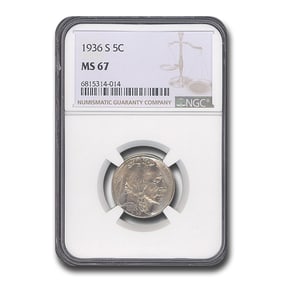 1936-S Buffalo Nickel MS-67 NGC