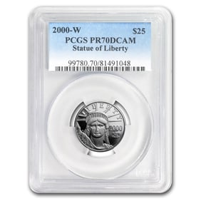 2000-W 1/4 oz Proof American Platinum