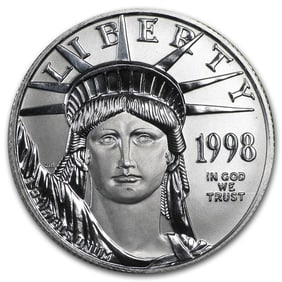 1998 1/2 oz American Platinum Eagle