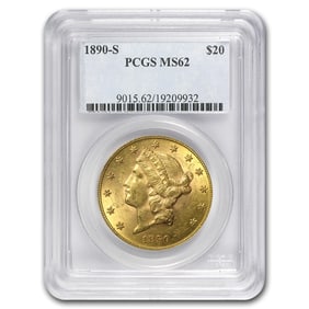 1890-S $20 Liberty Gold Double Eagle