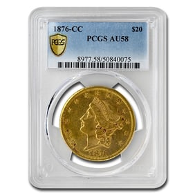 1876-CC $20 Liberty Gold Double Eagle