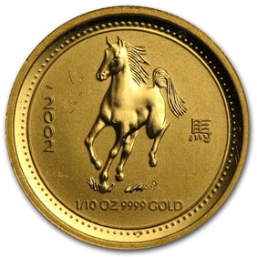2002 1/10 oz Gold Year of