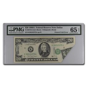 1988-A (K-Dallas) $20 FRN CU-65 EPQ
