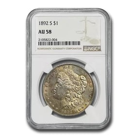 1892-S Morgan Dollar AU-58 NGC