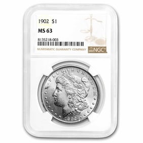1902 Morgan Dollar MS-63 NGC