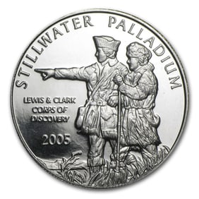 1 oz Palladium Round - Johnson