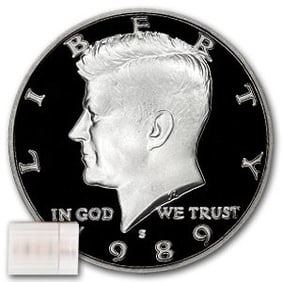 1989-S Kennedy Half Dollar 20-Coin Roll