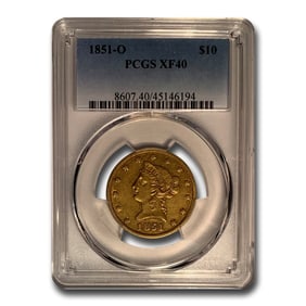 1851-O $10 Liberty Gold Eagle XF-40