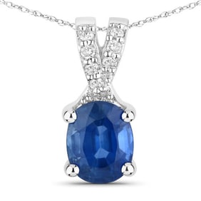 0.71 CT Genuine Blue Sapphire and