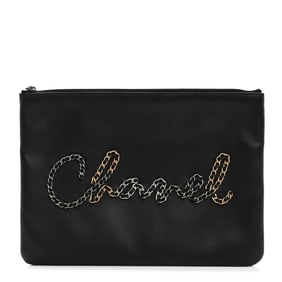 Chanel Calfskin Chain 20s Signe Medium